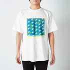 ちまこむの水色と黄色 スタンダードTシャツ