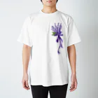 gokurakutyoukaのラベンダーのコサージュ Regular Fit T-Shirt