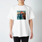 MONOTONE361の一富士ニ花三雀 Regular Fit T-Shirt