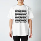 ひろとみこましすのカフェインと本の虫さん用黒字 Regular Fit T-Shirt