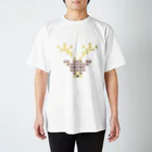 shisoppaの雄鹿-大 Cross-stitch Regular Fit T-Shirt