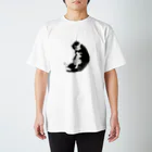 ネコまにあ 【12匹の猫➕うずら】のまめパパ　実写版パターン2 Regular Fit T-Shirt