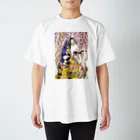 ふさのはじっこの藤と猫 Regular Fit T-Shirt