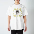 みきぞーん｜保護猫 ミッキー画伯と肉球とおともだちのkojiro mimosa lavender スタンダードTシャツ