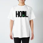 TROPiCALViBESのHODL THC blackfont スタンダードTシャツ