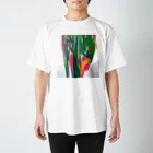 tuku.moのペイントたらたら(サボテン) Regular Fit T-Shirt