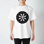 Ａ’ｚｗｏｒｋＳの髑髏抜き源氏車 黒（オリジナル家紋シリーズ） Regular Fit T-Shirt