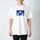 usalisa_marcheのスワンブルー スタンダードTシャツ