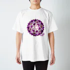 purusha ARTのエナジーアート｜チャクラ７ ～インスピレーション Regular Fit T-Shirt