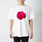 Flower Flower。の夏、祖母が育てた花。 Regular Fit T-Shirt