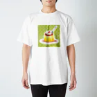 喫茶楽々のプリン スタンダードTシャツ