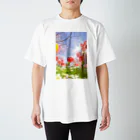 蛍石のI found the breath of spring in the park. Regular Fit T-Shirt