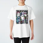 SHINN.U ONLINEのSANNIN（ロゴ黒） Regular Fit T-Shirt