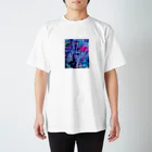 Higanbanaxの青の景色マスク スタンダードTシャツ