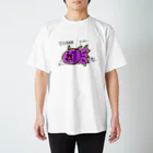 暗黒電波美術家ボブ山　SUZURI店のデビル金魚 Regular Fit T-Shirt
