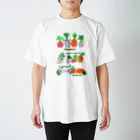 翠色の眼鏡の逃げるぞ走るぞ疲れたぞ根菜ズ スタンダードTシャツ