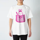 AURA_HYSTERICAのRabbit_in_the_Pocket スタンダードTシャツ