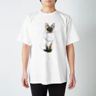 いぶりねっこのシャム猫のウラン Regular Fit T-Shirt