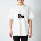 GetYourBeat_🀀🀁🀂🀃麻雀🀆🀅🀄︎🀫の猫と栗 スタンダードTシャツ