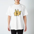 cat'scafeねこじゃらしのやわらかいねこ　きいろ Regular Fit T-Shirt