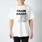 ニポトレ本舗☆投資家とトレーダーに捧ぐのTRADE DANDY 001 ストリートトレードダンディおじさん001 スタンダードTシャツ