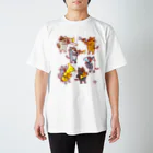 otoshimono-music shopのどや猫楽団・金管六重奏 Regular Fit T-Shirt