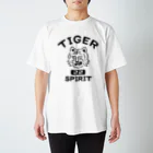 AliviostaのTIGER SPIRIT タイガー アメリカンカレッジ動物 虎 おもしろかわいい スタンダードTシャツ