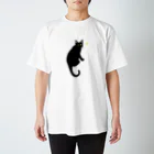 lag_to_ligのシッポくるん黒猫さん Regular Fit T-Shirt