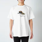 とりみちゃんの野鳥グッズのお店のシロチドリ スタンダードTシャツ