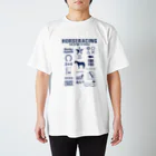 KAWAGOE GRAPHICSのHORSERACING GRAPHICS 紺 スタンダードTシャツ