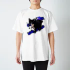 くぅTikTok猫部のTikTok猫部フックBLUETシャツ Regular Fit T-Shirt