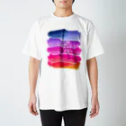 NEONEONのグラデ カンパイ サマー Regular Fit T-Shirt