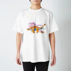 fumimicreativeのアンキロサウルス　80年代風レトロポップな恐竜 Regular Fit T-Shirt