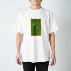 ささはらなつみのSUZURIショップの『お花とあおむし君』 Regular Fit T-Shirt