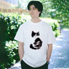 tomorebiの墨猫その1（ハチワレ） Regular Fit T-Shirt