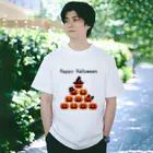 Reve de Roseの【ハロウィン】 カボチャ★ピラミッド Regular Fit T-Shirt