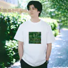 アフロのモネ 「睡蓮の池と日本の橋」 Regular Fit T-Shirt