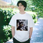 kangekiのあかんべにゃんこNo.4 Regular Fit T-Shirt