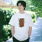 真黒猫のドアストッパースリスリくんと真黒猫 Regular Fit T-Shirt