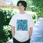 金澤シュウの魚ではない（ややパステル調） Regular Fit T-Shirt