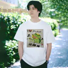 KIYOKA88WONDERLANDのピアノかっぱくん Piano Kappa-kun Regular Fit T-Shirt