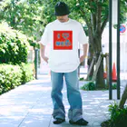 旅猫王子れぉにゃん👑😼公式(©️レイラゆーし。©️ Layla-246yuusi.)のI  ♥️  REO 《赤ロゴ》 Regular Fit T-Shirt