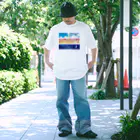 地球屋SUZURI店の空図鑑(ロゴ入り) Regular Fit T-Shirt
