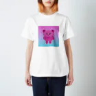 KMZ🐻NFTのKMZ🐻NFT_pink Regular Fit T-Shirt