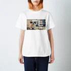 INUMARTのうとうとするいぬ　かわいい Regular Fit T-Shirt