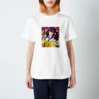 chicodeza by suzuriの花の女の子 Regular Fit T-Shirt