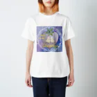 crystal-koaraのふわふわシマエナガ【Lavender】 スタンダードTシャツ