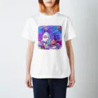 サメとメンダコ[namelessmm2]の宇宙ダイナー Regular Fit T-Shirt