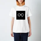 OCCHI idea designのOCCHI/黒角ロゴ inakaアイデア Tシャツ（白） Regular Fit T-Shirt