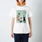 keeeeeep smilingの手動扇風機係りの猫 Regular Fit T-Shirt